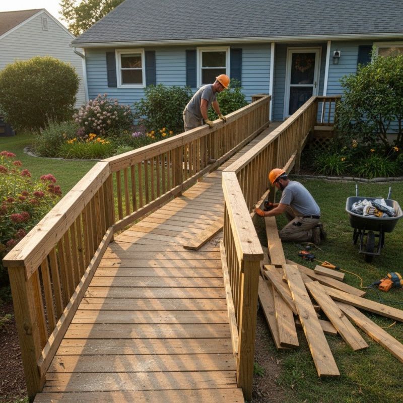 Wood Ramp Installation